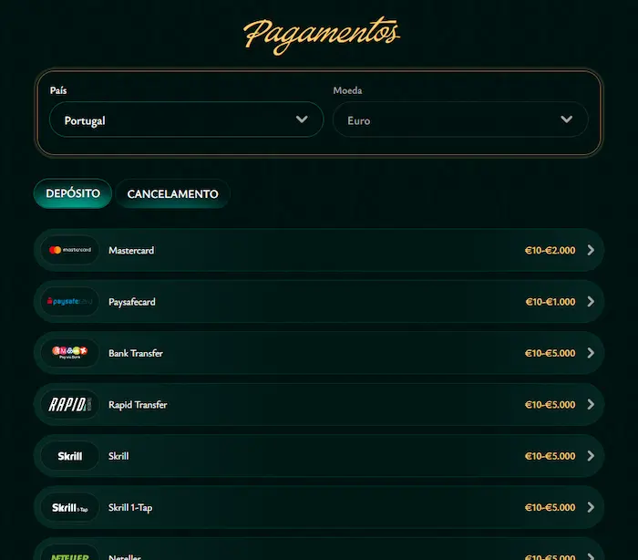 Cashed Jogos pay